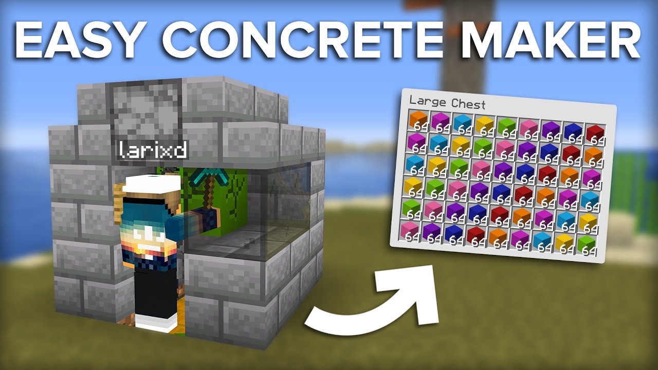 Minecraft: How To Make Concrete And Concrete Powder